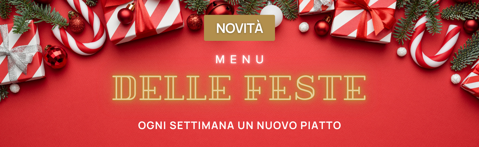 Banner menu delle feste
