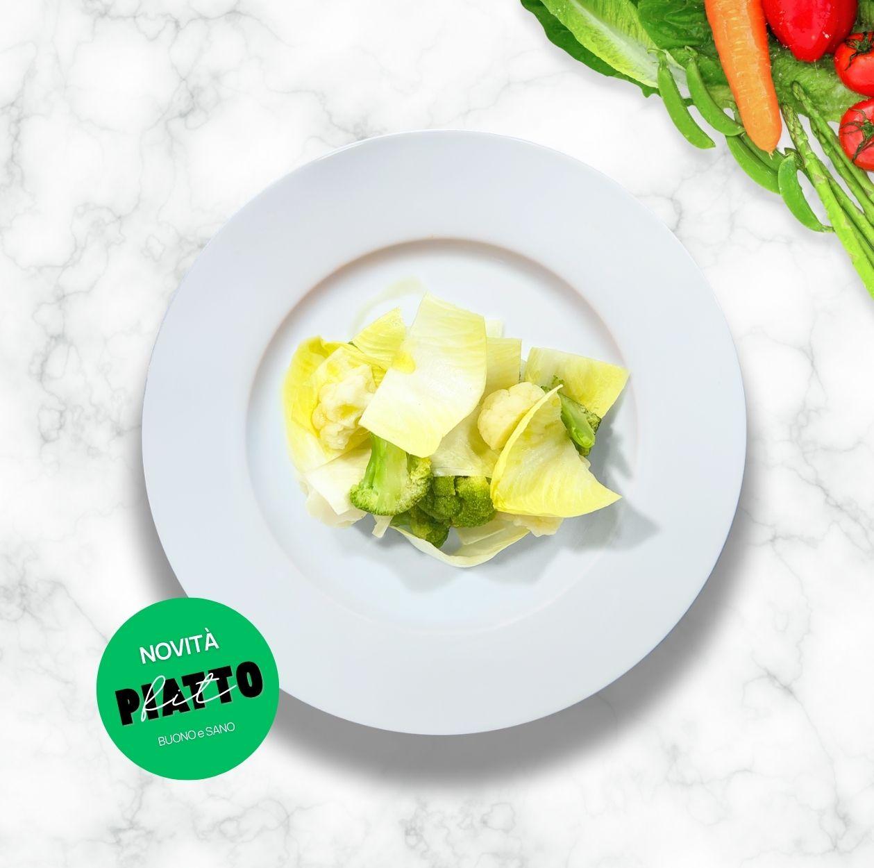 Insalata di broccoli, cavolfiori e indivia
